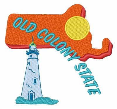 Old Colony State Machine Embroidery Design