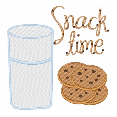 Snack Time Machine Embroidery Design