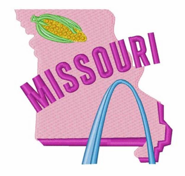 Picture of Missouri Machine Embroidery Design