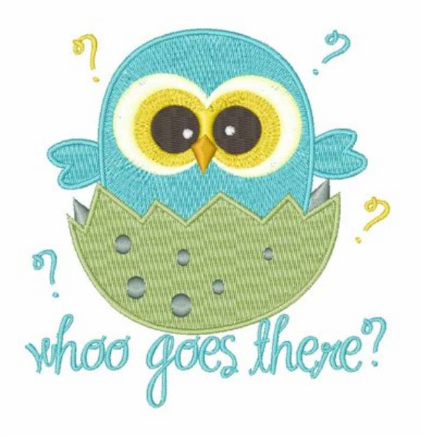Picture of Who Goes There Machine Embroidery Design
