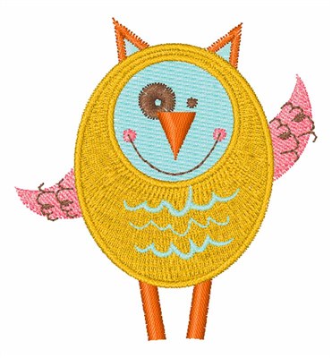 Silly Owl Machine Embroidery Design