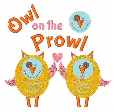 Owl On Prowl Machine Embroidery Design