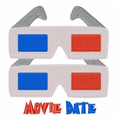 Movie Date Machine Embroidery Design