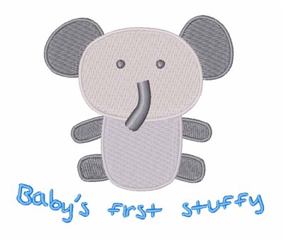Elephant Stuffed Toy Machine Embroidery Design