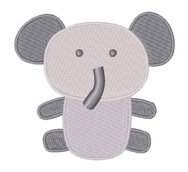 Picture of Elephant Stuffed Toy Machine Embroidery Design