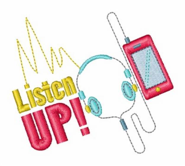 Picture of Listen Up! Machine Embroidery Design