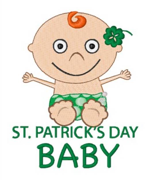 Picture of St. Patricks Baby Machine Embroidery Design