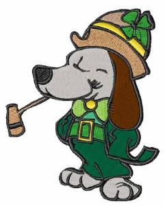 Picture of St.Patricks Day Dog Machine Embroidery Design