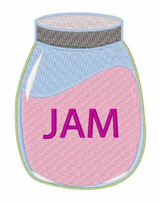 Jam Jar Machine Embroidery Design