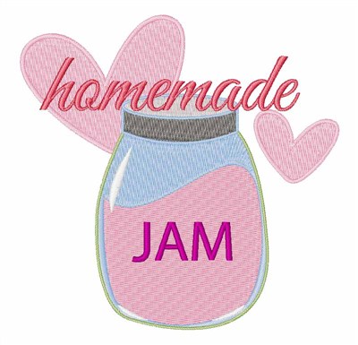 Homemade Jam Machine Embroidery Design