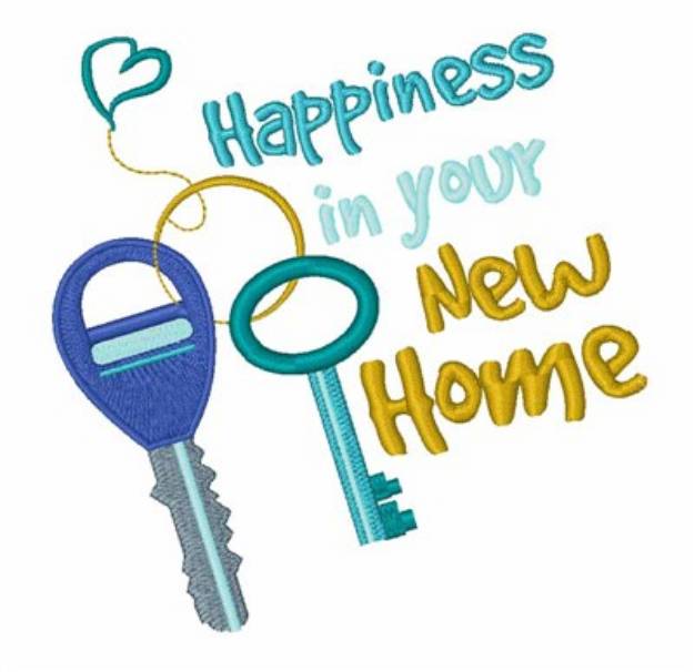Picture of Enjoy Your New Home Machine Embroidery Design