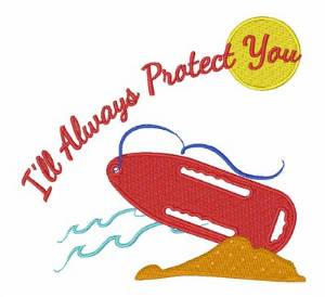Picture of Lifeguards Protect Machine Embroidery Design