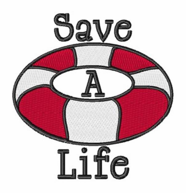 Picture of Save A Life Machine Embroidery Design