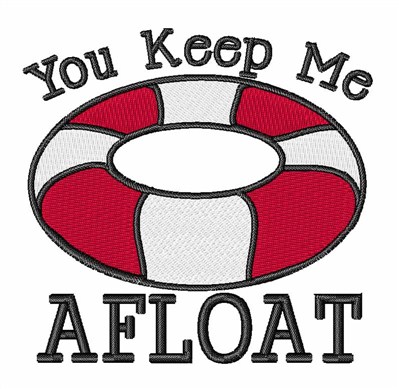 Stay Afloat Machine Embroidery Design