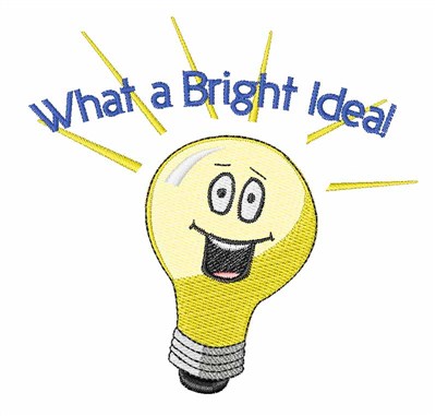 Bright Idea! Machine Embroidery Design