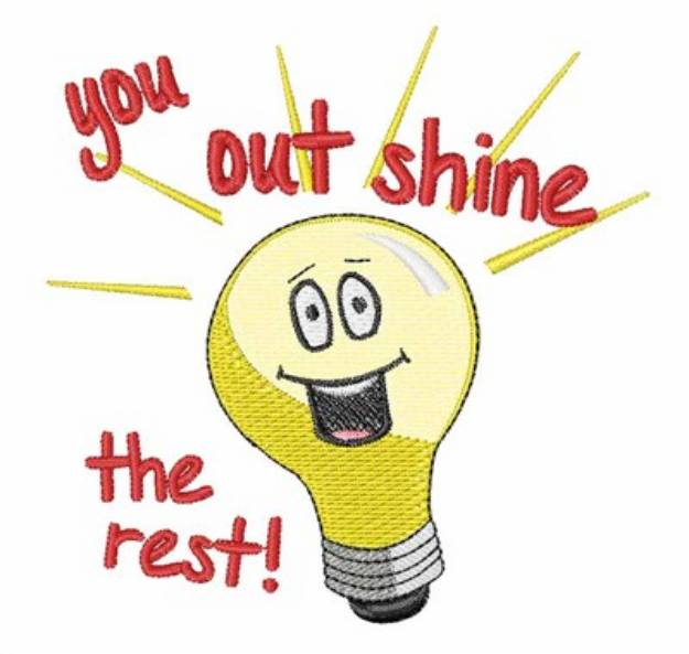 Picture of Out Shine The Rest! Machine Embroidery Design