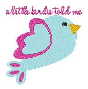 Picture of Little Birdie Machine Embroidery Design