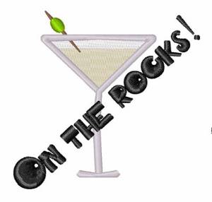 Picture of Martini On The Rocks! Machine Embroidery Design