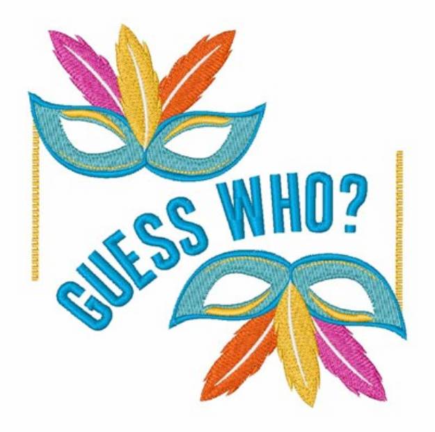 Picture of Guess Who? Machine Embroidery Design