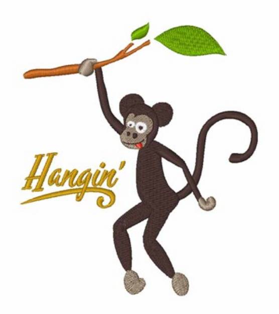 Picture of Hangin Around Monkey Machine Embroidery Design