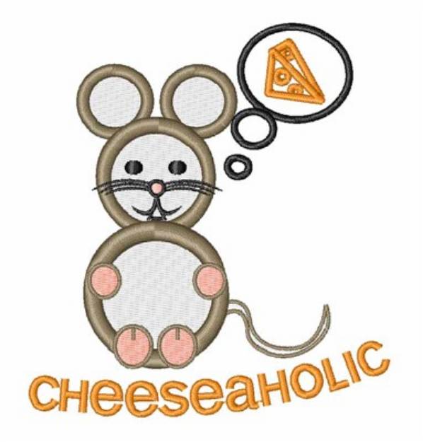 Picture of Cheesoholic Mouse Machine Embroidery Design