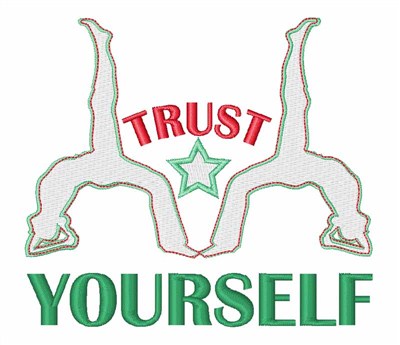 Trust Yourself Yoga Machine Embroidery Design