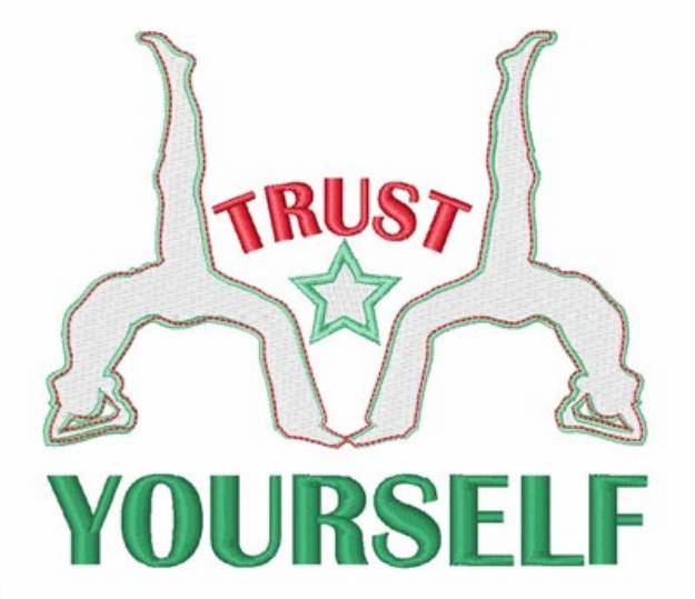 Picture of Trust Yourself Yoga Machine Embroidery Design