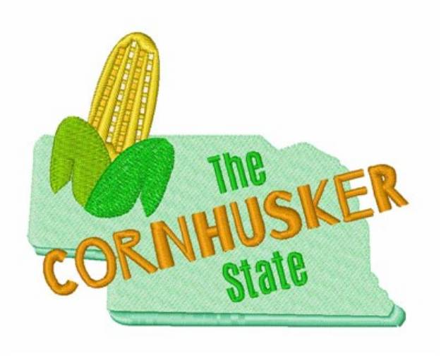 Picture of Cornhusker State Nebraska Machine Embroidery Design