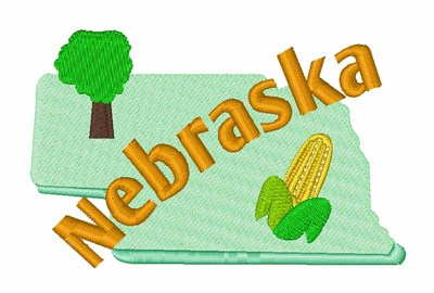 Nebraska Machine Embroidery Design