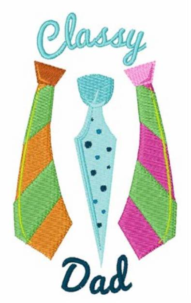 Picture of Classy Dad Neckties Machine Embroidery Design