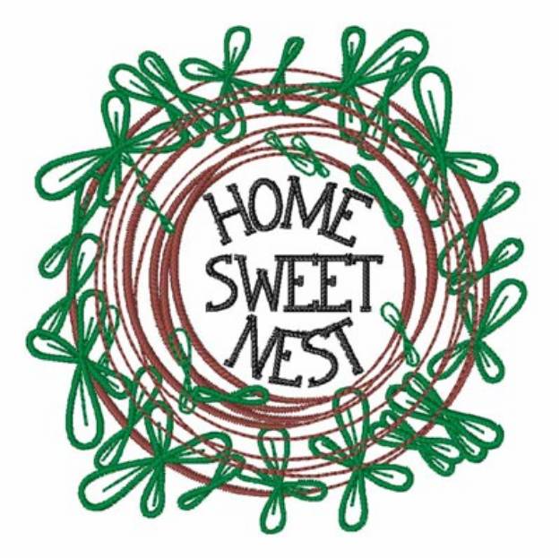 Picture of Home Sweet Nest Machine Embroidery Design