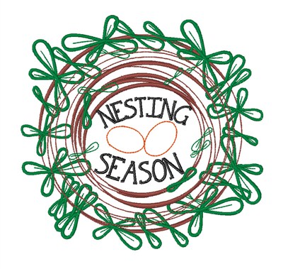 Nesting Season Machine Embroidery Design