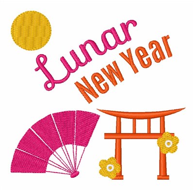 Lunar New Year Machine Embroidery Design