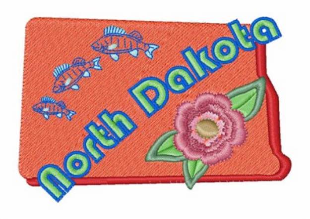 Picture of North Dakota Machine Embroidery Design