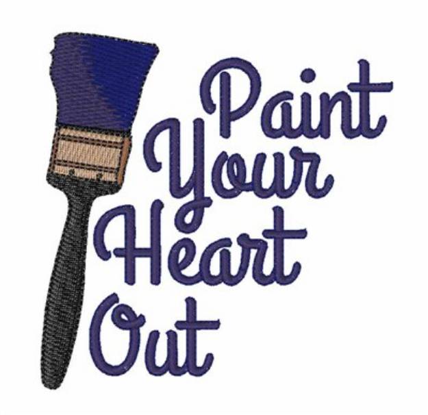 Picture of Paint Your Heart Out Machine Embroidery Design