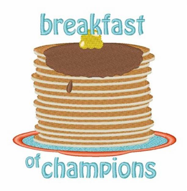 Picture of Breakfast Of Champions Machine Embroidery Design