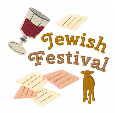 Jewish Festival Machine Embroidery Design