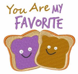 Picture of You Are My Favorite Machine Embroidery Design