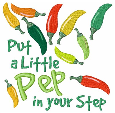 Pep In Your Step Machine Embroidery Design