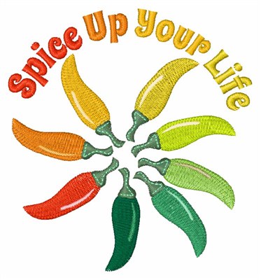 Spice Up Your Life Machine Embroidery Design