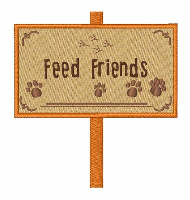 Feed Friends Machine Embroidery Design