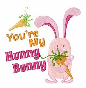 Picture of My Hunny Bunny Machine Embroidery Design