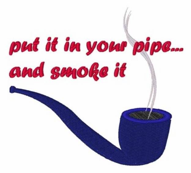 Picture of Smoke Pipe Machine Embroidery Design