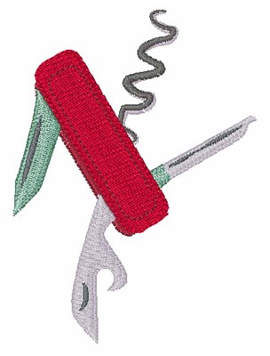Swiss Army Knife Machine Embroidery Design