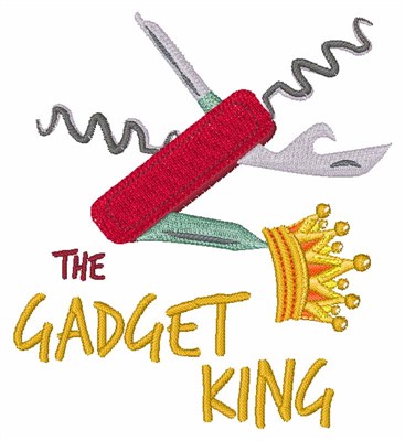 The Gadget King Machine Embroidery Design