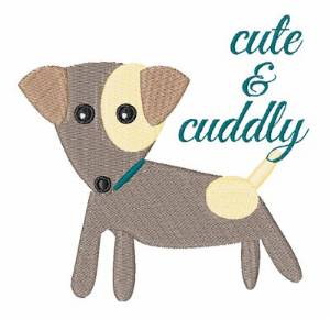 Picture of Cute & Cuddly Dog Machine Embroidery Design