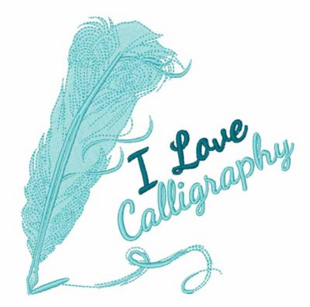 Picture of I Love Calligraphy Machine Embroidery Design