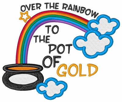 Over The Rainbow Machine Embroidery Design