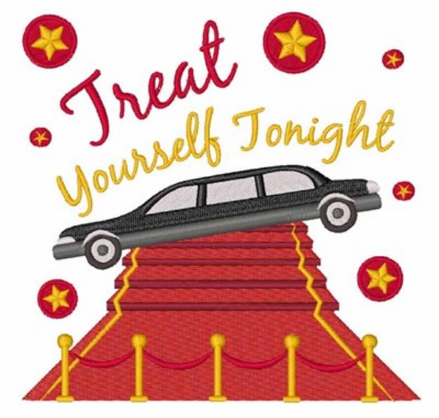 Picture of Treat Yourself Tonight Machine Embroidery Design