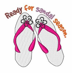 Picture of Its Sandal Season Machine Embroidery Design